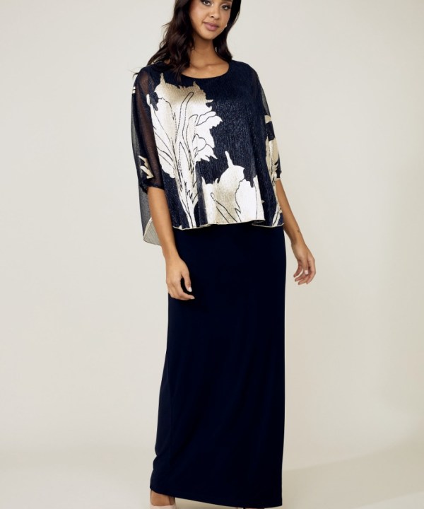 Alternative view of Midnight Overlay Gown